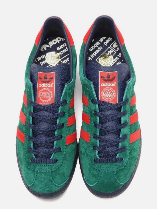NEW Adidas Gazelle BlackBurn Edition Green Red Mens Size 13.5 US 48 2/3 EUR 13UK main image 4